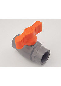 Van uPVC thân đúc bi nhưa ABS 21, 27, 34, 42, 49, 60mm Eurolife EL-VN (tay cam)