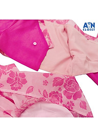 Đầm Hanbok cách tân bé gái họa tiết Hoa Hồng tơ ánh nhủ - AICDBGZRV6YD - AIN Closet