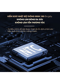 Máy sấy tóc CWELL công suất lớn 1800W-2500W C03HD, 6 chế độ tùy chỉnh nóng/lạnh, thiết kế chuẩn Salon