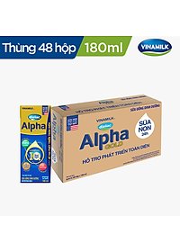 THÙNG 48 HỘP SỮA BỘT PHA SẴN DIELAC ALPHA GOLD IQ 180ML