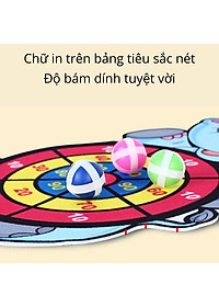 Đồ chơi Bảng ném bóng dính tính điểm cho bé hình con vật ngộ nghĩnh tặng kèm 3 trái bóng
