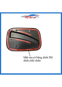 Ốp nắp bình xăng Vios 2019-2020 vân cacbon chống trầy trang trí ô tô