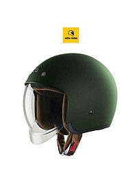 Nón bảo hiểm 3/4 ROYAL M139 có kính âm màu XANH LÍNH NHÁM