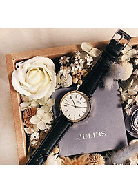 Đồng Hồ Nữ JA-1017 Julius Hàn Quốc Dây Da