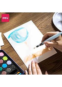 [A3/A4/A5/A6] Giấy Vẽ Màu Nước Tệp 16 Tờ 300Gsm A3 / A4 / A5 / A6 Chuyên Dụng Hạng Hoạ Sĩ Watercolor Paper Cao Cấp Finenolo Deli - Dùng Cho Màu Nước Gouache Acrylic Nhiều Cọ - EC270