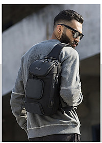 Túi đeo chéo đeo ngực nam cao cấp phong cách châu âu