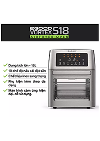 Nồi Chiên Hơi Nước 2GOOD S100 Lòng Nồi Inox Gồm 10 Chương Trình Nấu Dung Tích 20 Lít Công Suất 1800 W - Hàng Chính Hãng