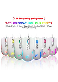 Chuột LED RGB 3600 DPI Gaming Mouse HXSJ X100 - hàng nhập khẩu