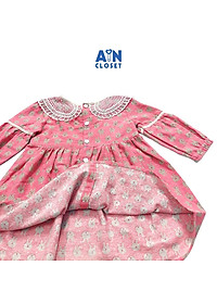 Đầm dài tay bé gái Thỏ hồng thô trà bông - AICDBGWMUYL4 - AIN Closet