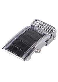 HJ9209-10-11-12 - Đầu khóa da cá sấu Huy Hoàng 3,5 phân đầu trắng màu đen, nâu đất, vàng, nâu đỏ