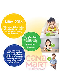 Sữa bột tốt cho bé Nutricare Smarta Grow, giúp trẻ tăng trưởng chiều cao, phát triển não bộ, dinh dưỡng cho trẻ thấp còi (900g)