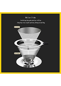 Phễu V60 Bằng Thép Hình Nón (Pour over)