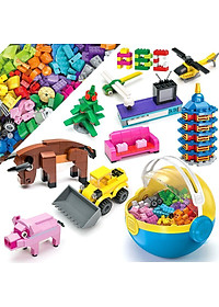 Bộ Lắp Ghép Lego Vuông Đa Chủ Đề Với 460 Chi Tiết - Chính hãng