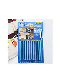 Vỉ que thông cống tiện ích, mỗi vỉ 12 que,que thông tắc khử mùi cống - bồn cầu - bồn rửa mặt (Màu ngẫu nhiên)