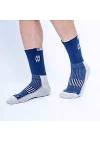 Hộp 5 đôi tất thể thao đá bóng, tennis, cầu lông, chạy bộ chống trơn trượt sợi cotton MRM Manlywear - CB5TTTCDMM