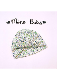 Mũ turban bé gái (4-8kg) - Chủ đề hoa nhí