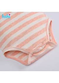 Bộ bodysuit kẻ thủy thủ cho bé vải sợi tre cao cấp BB032, set body bé trai bé gái, body cho bé sơ sinh hàng chính hãng HAKI