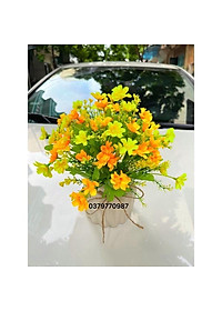 Chậu cây giả để bàn làm việc ,bình hoa để bàn trang trí