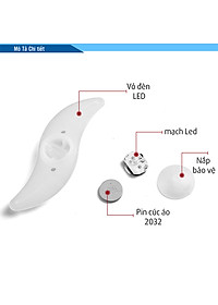 Đèn Led Gắn Tăm Căm Xe Đạp Trang Trí Đẹp Mắt Với Pin Cr2032 (bên trong) MaiLee