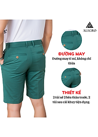 Quần short nam ALIGRO chất liệu kaki dáng bassic trẻ trung năng động ALGQS1071