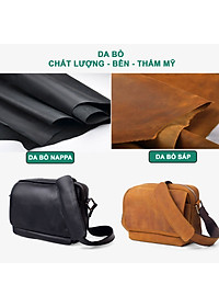 Túi đeo chéo nam Jupiter Bụi Leather DC110 - Da bò thật cao cấp - Bảo hành 12 tháng