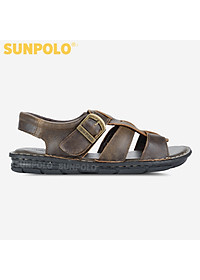 Giày Sandal Nam Da Bò Cao Cấp SUNPOLO SUSDA1
