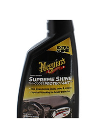 Meguiar's Dưỡng đen nhựa, cao su nội thất - độ bóng cao - Supreme Shine Protectant - G4016, 473 ml