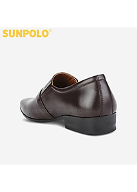 Giày tây nam da bò đế cao su mũi nhọn SUNPOLO TAY-07