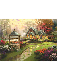 Cottage By The Woods - Bộ Tranh Ghép Hình Minh Châu 1500 Mảnh Kích Thước 60x80cm 
