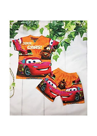 Set đồ đồ bộ bé trai hình Mc queen  từ 10-58kg - Vải thun lạnh - Kiến Lửa