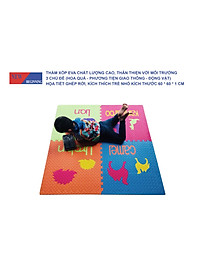 Tấm thảm chơi xếp hình EVA xếp hình lồng vào nhau thân thiện với môi trường dành cho trẻ em để tập bò.