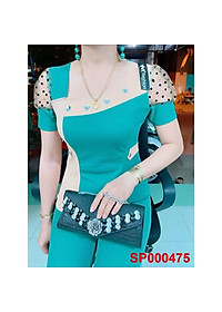 Đồ bộ thun cát hàn mặc nhà-CH4