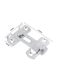Chốt khóa cài cửa an toàn chất liệu thép không gỉ cao cấp tiện dụng  (10x7cm)