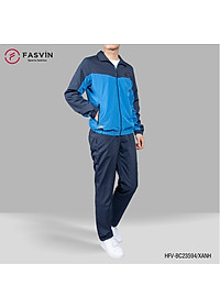 Bộ quần áo gió nam 2 lớp FASVIN BC23594.HN vải thể thao cao cấp lót vải thun hàng chính hãng