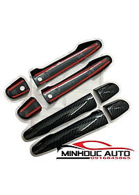 Bộ ốp hõm cửa và tay nắm cacbon dành cho  CX5 - Mẫu cánh én
