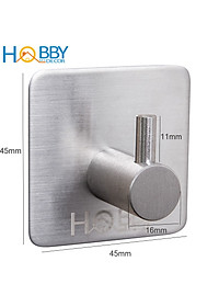 Combo 4 móc dán tường inox 304 HOBBY Home Decor TV160-4 có keo dán