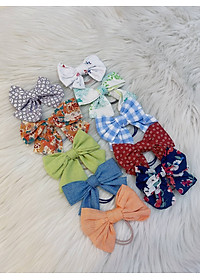 Set 3 dây nơ cột tóc vintage màu ngẫu nhiên cho bé gái SoraChan - L008