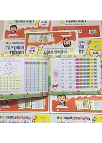 Sách tập đánh vần tiếng việt 4-6 tuổi (Tặng Kèm Thẻ Ghép Vần)