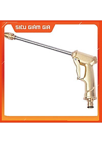 Bộ dây vòi xịt nước rửa xe, tưới cây . tăng áp 3 lần, loại 15m 206701-3 đầu đồng, cút+ tặng đai