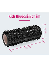 Combo Thảm Tập Yoga 6mm,Con Lăn Massage Ống Lăn Dãn Cơ Foam Roller BLUE- Bóng tập yoga size 65cm Tập Gym, Yoga, Thể Hình (hàng nhập khẩu)