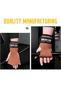 Găng Tay Tập GYM Hở Mu Da Bò Wrist Guard Aolikes (1 Đôi)