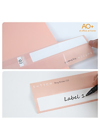 Bìa Còng O2 Switch ON AO+, Nhựa PP/ A4, 2 Nhẫn O (2.6cm/ 3.2cm)