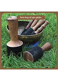 Dùi chuông xoay Nepal - Dùi gỗ bọc da cao cấp - singing bowl - Chùi gỗ đánh chuông xoay - mõ gỗ tụng kinh - Amrita