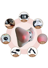 Gối massage thư giãn hồng ngoại ayosun 6 bi