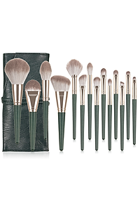 Bộ Cọ Trang Điểm 14Cây AW01 Cao cấp  + Hộp  đựng túi da bao đẹp