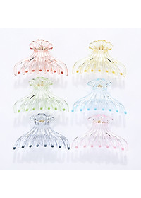 Kẹp càng cua size to 8 răng trong suốt kiểu Hàn Quốc KAH147