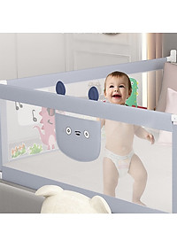 Thanh chắn giường SALE giá nhập, thanh chặn giường dạng trượt cao tối đa 90cm có 3 màu