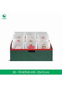 B2 - 20x15 cm - 25 Túi bóng khí chống sốc đóng hàng - Túi gói hàng, bọc chống sốc, xốp chống sốc