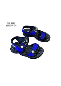 Xăng đan bé trai dép quai hậu trẻ em nam tiểu trung học quai ngang siêu nhẹ màu xanh dáng thể thao phù hợp cho bé 5 6 7 8 9 10 11 12 tuổi đi học đi biển ST71