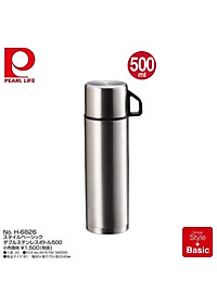 Bình inox giữ nhiệt 2 in1 Pearl Metal Basic Double - Hàng nội địa Nhật Bản |#nhập khẩu chính hãng|